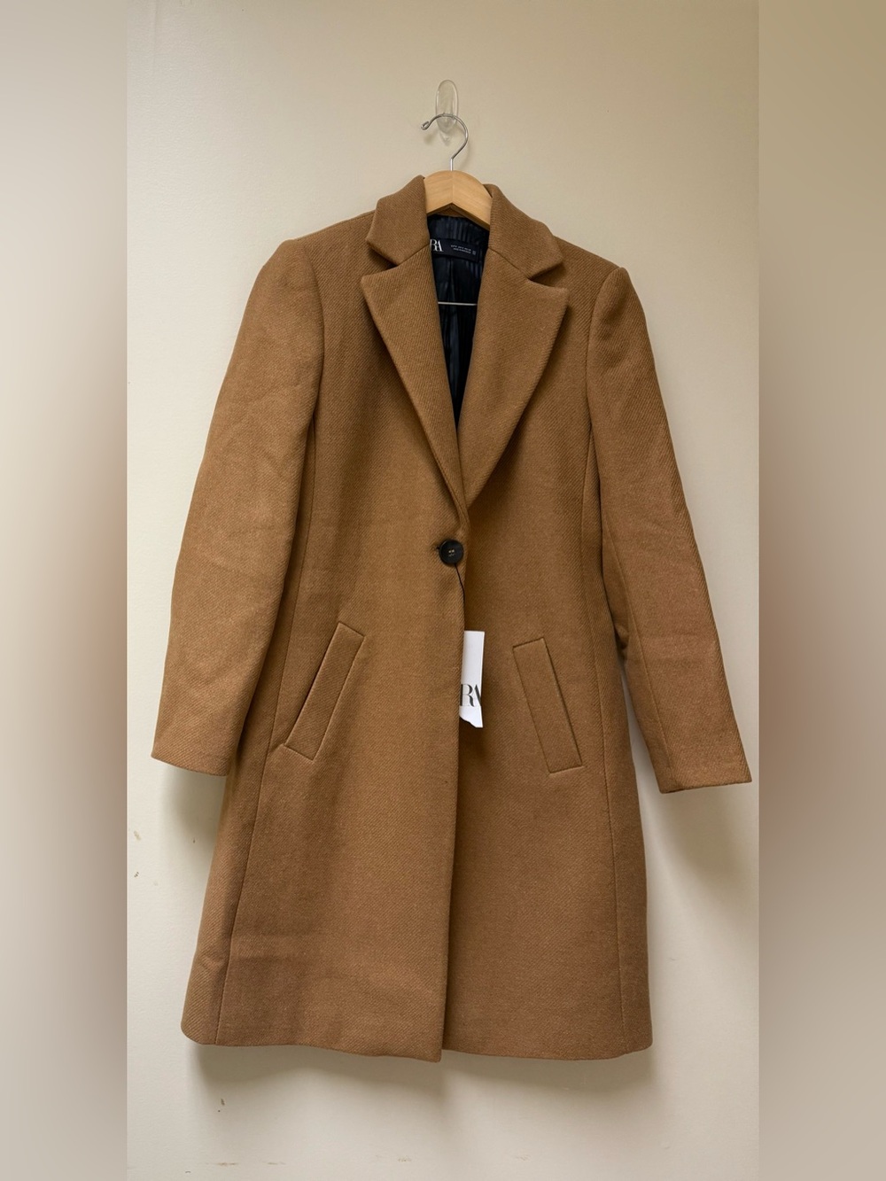 NWT 🌻Zara Camel Single-Button Trench Coat🌻